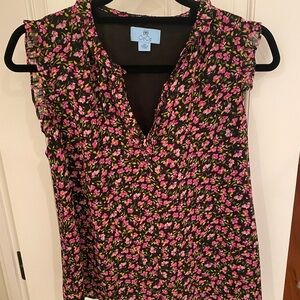 CeCe floral top, size XS